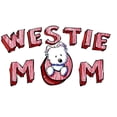 thumbnail image 2 of CafePress - Westie Mom (Red) -  Round Wood Ornament 4", 2 of 2
