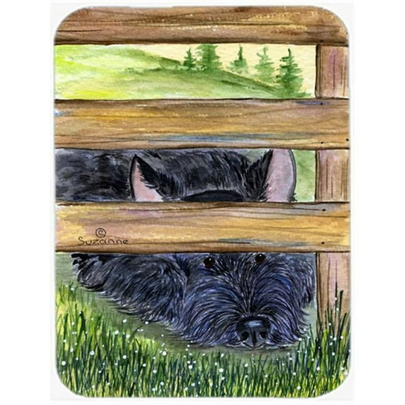 Caroline's Treasures Scottish Terrier Glass Cutting Board Large