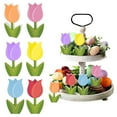 thumbnail image 2 of Clearance Items Easter Wooden Tiered Tray Decor, Farmhouse Wood Table Decorations with Wooden Tulips Sign, Ideal for Spring Tiered Tray Decor and Easter Tabletop Display, 2 of 9