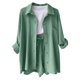 thumbnail image 5 of Conjunto primaveral liso para mujer: camiseta de manga larga + pantalones cortos de cintura alta con cordón, poliéster, informal/para exterior, ligero/transpirable, tallas asiáticas, 5 of 7