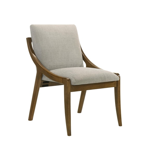 ACME Danzel Side Chair (Set-2) in Gray Chenille & Vintage Oak