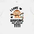 thumbnail image 4 of Inktastic Monkey I Love Hanging out with My Titi Boys or Girls Baby T-Shirt, 4 of 5