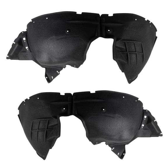 TRQ Front Inner Fender Liner Set Fits Select 2020-2023 GMC Acadia GM1248304 GM1249304