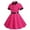 Pink, variant on XYIJANI Girl's Fall Solid Color Long Sleeve Leaky Waist Dresses for 8 12 Years Old (Red1,M)
