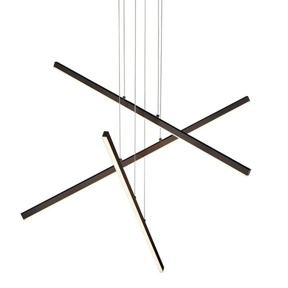 MP10303-BK-Kuzco Lighting-Vega - 95W LED Pendant-1.5 Inches Tall and 0.75 Inches Wide-Black Finish