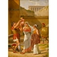 thumbnail image 3 of Christoffer Wilhelm Eckersberg 14x18 Black Modern Framed Museum Art Print Titled - Hector's Farewell to Andromache (1813-1816), 3 of 5