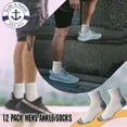 thumbnail image 2 of Yacht & Smith Mens Cotton Ankle Socks, Low Cut No Show Athletic Socks (12 Pack B Quarter Ankle), 2 of 7