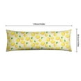 thumbnail image 6 of Lemon Print Body Pillow Cover - Soft & Breathable Fabric, Hidden Zipper, 20"x54", Cute Fruit & Floral Design - Perfect Gift for Lemon Lovers, Summer Decor, Side Sleepers & Pregnancy Support, 6 of 7
