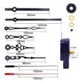 thumbnail image 4 of Pièces de Réparation DIY Mécanisme Wall Clock Movement Précis avec 3 Paires d'Aimants Ensemble de Remplacement pour la Maison, 4 of 8