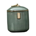 thumbnail image 3 of deevoka Ceramic Tea Storage Jar Can Coffee Container for Pantry Coffee Beans Kitchen Green, 3 of 9