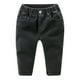 thumbnail image 1 of Odeerbi 3-10 Años Niñas Vaqueros Pantalones de Vaquero de Color Sólido de Moda de Cintura Alta Pantalones de Vaquero de Cintura Elástica, 1 of 4