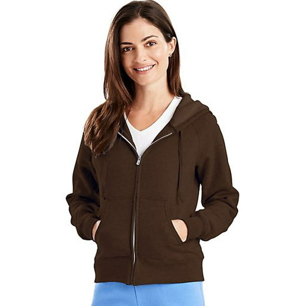 Hanes - W280 Ecosmart Cotton-Rich Full-Zip Hoodie Women Sweatshirt Size ...