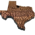 thumbnail image 6 of Merry Christmas From Texas - Cedar Ornament, 6 of 6