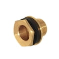 thumbnail image 4 of Joywayus-Conector de tanque de agua de latón sólido, conector de mamparo para tanque con anillo de goma estabilizador, 1 ", macho y No hembra, interior, 4 of 5