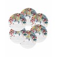 thumbnail image 7 of 13 Inch Round Placemats Set of 6, Boho Flowers Non Slip Heat Insulation PP Table Mats, Bohemian Abstract Floral Vintage Wood Plank Washable Place Mats for Kitchen Dining Party Table Decor, 7 of 7