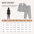 thumbnail image 4 of Lsque GlitterSilver Pattern Long Sleeve Pajama Set for Women - Soft 2-Piece Sleepwear and Loungewear Set with Pockets, Comfy Nightwear-Medium, 4 of 7