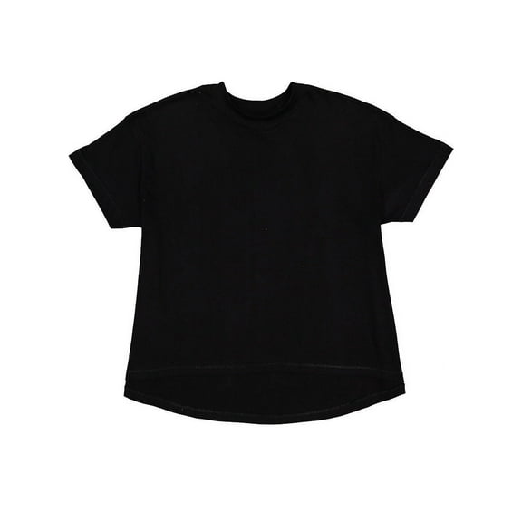 LAT B06938507 Women High-Low T-Shirt, Black - 2XL