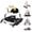 Black, variant on XIOYIG 5 in 1 Baby Walker, Music and Lights Walker for Baby Boy Girls 6-18 Months, Foldable Baby Walkers with Wheels and Bouncer Combo Portable, Toddler Infant Walker with Adjustable Height