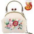 thumbnail image 1 of Coofit Embroidery Coin Purse Kit: DIY Cross Stitch Kit Shoulder Handbag Crossbody Bag, 1 of 8