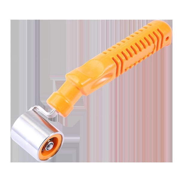 Rodillo de costura para papel tapiz, rodillo manual de acero con mango antideslizante, ideal para aplicaciones de amortiguación del sonido del audio del automóvil, papel tapiz