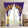 thumbnail image 3 of Football Sports Lovers Curtains & Drapes American Football City Curtains, Football Teams 30%-50% Blackout Curtains Adults 3D Rugby Game Window Curtains 52''Wx84''L (Minnesota), 3 of 6