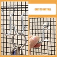 thumbnail image 3 of OULII 40Pcs Pegboard Tool Hooks for Office and Workshop Silver Stainless Steel Tool Holding Accessories, 3 of 8