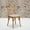 Oak, variant on Emma + Oliver Stackable Early American Wood Cross Back Chair with Cushion