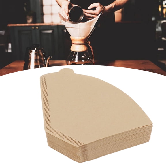 Brynna Unbleached Coffee Filter Paper 4 Cup Coffee Filter Paper, Unbleached Coffee Filter for Cafe