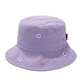 thumbnail image 6 of Women Sun Hat Flower Embroidery Deep Round Top Breathable Lightweight Sunscreen Foldable Washable Women Fisherman Hat Clothes Accessory, 6 of 6