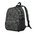 thumbnail image 2 of Boho Tropical Floral Students Backpack - Watercolor Flower Pattern and Abstract Floral Watercolor Design, Lightweight Waterproof School Bag, 2 of 6