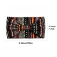 thumbnail image 2 of Elastic Turban Headwear Boho Wide Bohemian Cotton Stretch Casual Headband Yoga Hair Band Women Headwrap Workout Headband A, 2 of 8