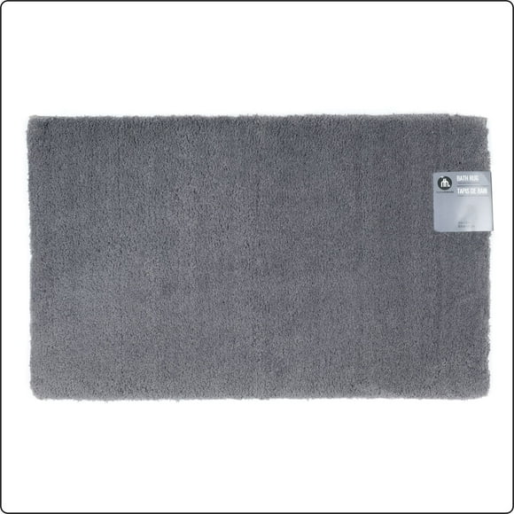 Hometrends 3K Solid Dark Grey Polyester Bathrug