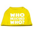 thumbnail image 1 of Who Rescued Who Screen Print Shirt Yellow Med (12), 1 of 1