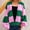 Pink, variant on FDGIU Cardigan Sweaters for Women Trendy Cardigans Women's Long Sleeve V-Neck Contrast Striped Loose Casual Sweater Cardigan
