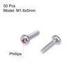 thumbnail image 2 of Unique Bargains M1.6x5mm Machine Screws Pan Phillips Head Screw Fasteners Bolts 50Pcs, 2 of 3