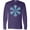 Purple, variant on Inktastic Icy Blue Winter Snowflake Long Sleeve T-Shirt
