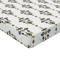 thumbnail image 2 of Ambesonne Tribal Fitted Sheet, Geometric Aztec Art, Queen Size, Amber Black and White, 2 of 3
