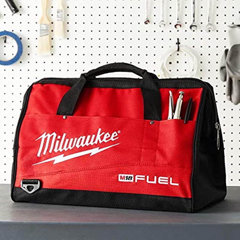 Milwaukee Bag 23x12x12nch Heavy Duty Canvas Tool Bag 6 Pocket (Basic