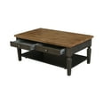 thumbnail image 4 of Vista Solid Wood Coffee Table in Hickory/Washed Coal, 4 of 6