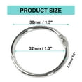 thumbnail image 6 of Unique Bargains  10 Pcs Loose Leaf Binder Rings Metal Binder Rings, 6 of 7