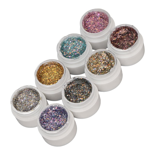 JUEGO DE ESMALTE DE UNadas de Gel Con Brillo, Gel de Unas LED UV Suave de Alta DensiDad Portátil para Manicura