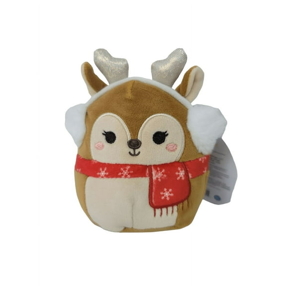 Squishmallows Official Kellytoys Plush 4.5 Inch Darla the Reigndeer Christmas Edition Ultimate Soft Stuffed Toy