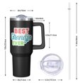 thumbnail image 2 of Perfect Grandpa Gift Idea, 40oz Insulated Tumbler with Handle, Best Grandpa Ever Cup for Fathers Day Birthday Christmas from Grandkids, 2 of 5