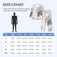 thumbnail image 4 of Cauagu cat Print Men's Long-Sleeve Pajama Set,Soft Button-Front 2Pjs for Men Long Sleeve Men’s Sleepwear-Small, 4 of 7