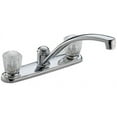 thumbnail image 2 of Delta 2102LF Classic Two Handle Kitchen Faucet, Chrome, 2 of 4