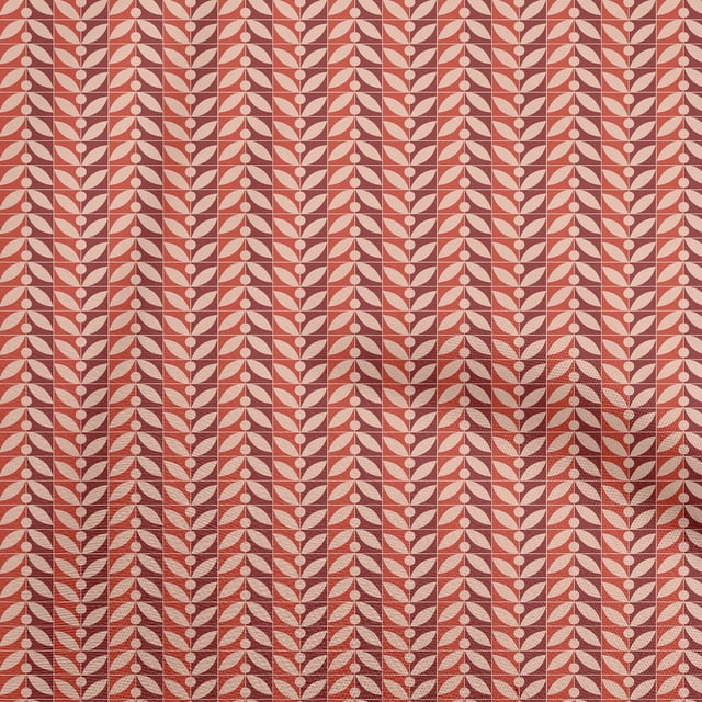 oneOone Tissu Polyester Spandex Rouge Imprimé Bloc Asiatique Matériel de Couture Tissu Imprimé au Yard 56 Pouces de Large
