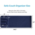 thumbnail image 2 of MesaSe Sofa Armrest Organizer Non-Slip Arm Chair Bedside Caddy Storage Organizer for Recliner Couch with 5 Pockets for Cell Phone TV Remote Control Magazines, 2 of 6