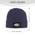 thumbnail image 3 of ZICANCN Urban Style Graphic Art Knit Beanie Hat, Winter Cap Soft Warm Classic Hats for Men Women, Navy Blue, 3 of 8