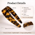 thumbnail image 7 of Thick Tortoise Shell Headband, Non-Slip No Headache Design for All-Day Wear ,1.5" Wide Acetate Leopard Plastic Hair Band with Teeth, 7 of 7