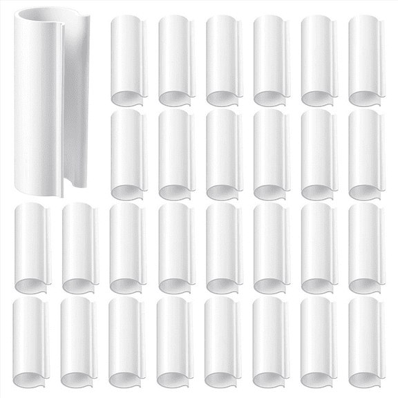64 Piece Snap Clamp for PVC Pipe Greenhouses,Row Covers,Pool Cover Clips,Shelters,Bird Protection(for 1/2 Inch Pipe)